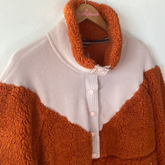 FP Movement Fall To Rise Fleece Quarter Zip in Auburn Sunset Combo, Size S, NWT - Picture 8 of 16